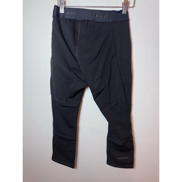 Mammut Womens Aconcagua ML Tights 3/4 Black Base Layer Sz XS Slim Fit Cozy NWT - Picture 4 of 16